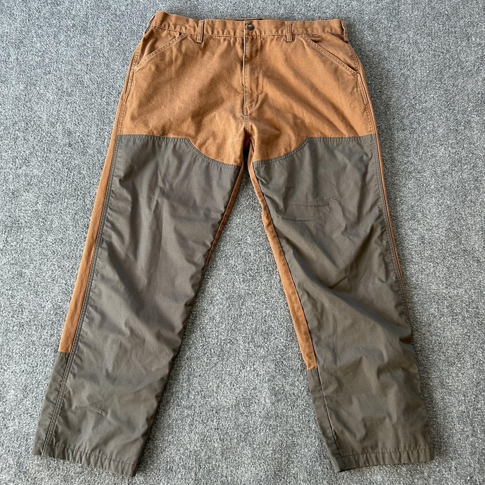 Browning Pants Mens 40x32 Brown Canvas Brush Upland Hunting Pheasants Forever‎